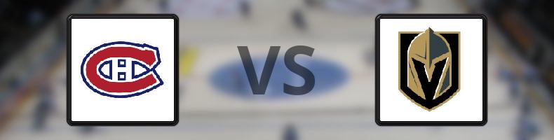Montreal Canadiens - Vegas Golden Knights odds, speltips, resultat i NHL