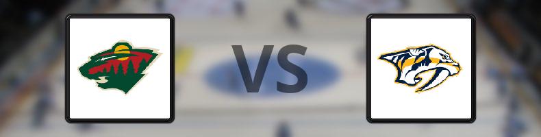 Minnesota Wild - Nashville Predators odds, speltips, resultat i NHL