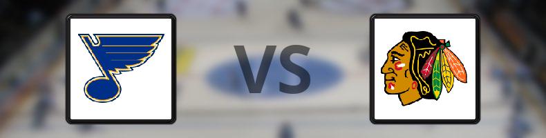 St Louis Blues - Chicago Blackhawks odds, speltips, resultat i NHL