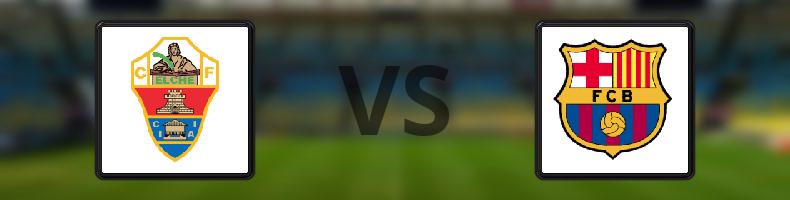 Elche - Barcelona odds, speltips, resultat i La Liga
