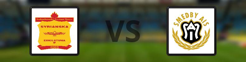 Syrianska Eskilstuna IF - Smedby AIS odds, speltips, resultat i Division 2