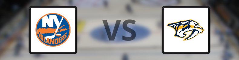 New York Islanders - Nashville Predators odds, speltips, resultat i NHL
