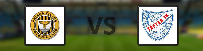 Friska Viljor FC - Täfteå IK odds, speltips, resultat i Division 2