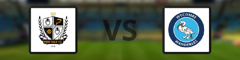 Port Vale - Wycombe odds, speltips, resultat i League One