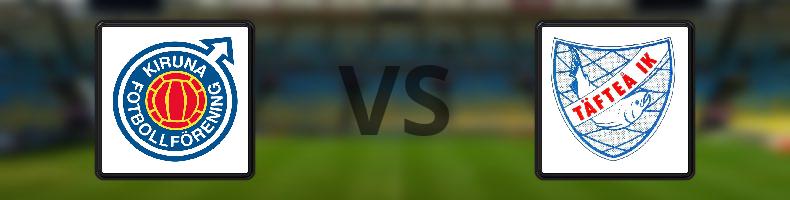 Kiruna FF - Täfteå IK odds, speltips, resultat i Division 2