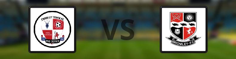 Crawley - Bromley odds, speltips, resultat i League Two