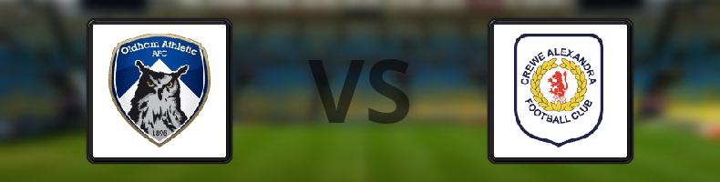 Oldham - Crewe odds, speltips, resultat i League Two