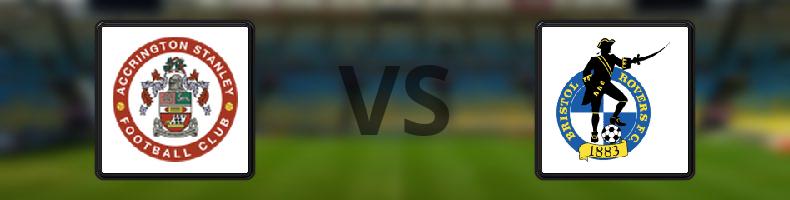 Accrington Stanley - Bristol Rovers odds, speltips, resultat i League Two