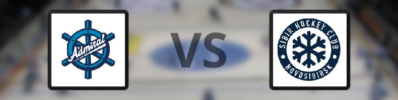 Admiral Vladivostok - Sibir Novosibirsk odds, speltips, resultat i KHL