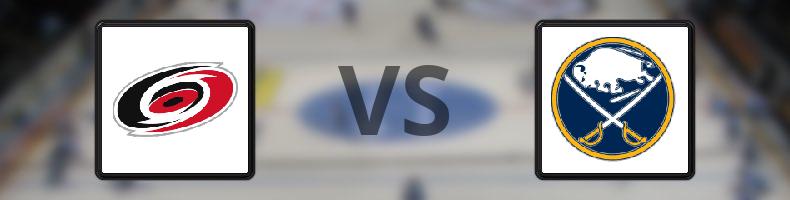 Carolina Hurricanes - Buffalo Sabres odds, speltips, resultat i NHL