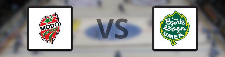 MODO - Björklöven odds, speltips, resultat i HockeyAllsvenskan