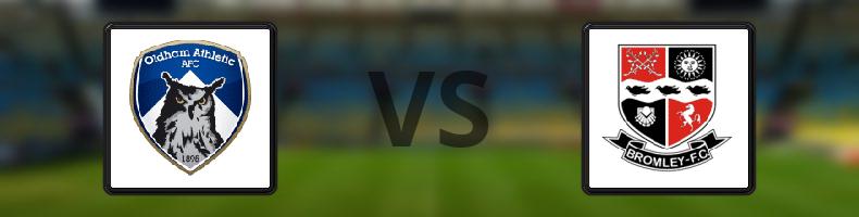 Oldham - Bromley odds, speltips, resultat i League Two