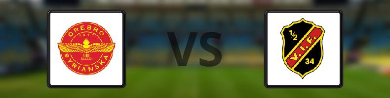 Örebro Syrianska BK - Vasalunds IF odds, speltips, resultat i Division 1