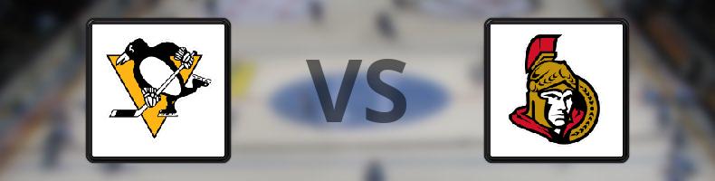 Pittsburgh Penguins - Ottawa Senators odds, speltips, resultat i NHL