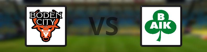 Boden City FC - Bergnäsets AIK odds, speltips, resultat i Division 2