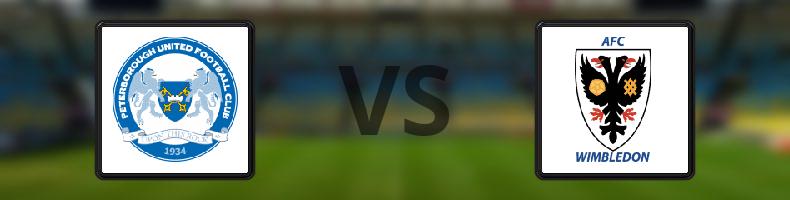 Peterborough - AFC Wimbledon odds, speltips, resultat i League One