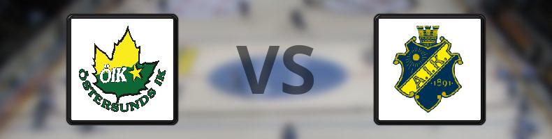 Östersunds IK - AIK odds, speltips, resultat i HockeyAllsvenskan