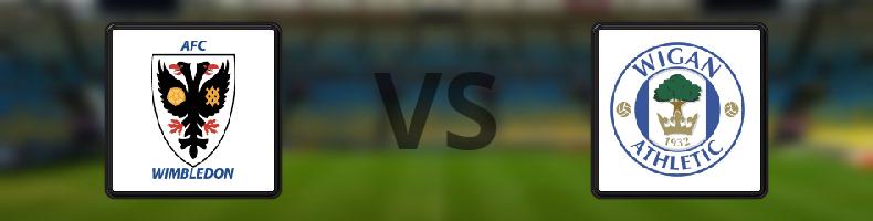 AFC Wimbledon - Wigan odds, speltips, resultat i League One