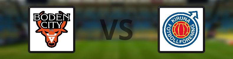 Boden City FC - Kiruna FF odds, speltips, resultat i Division 2