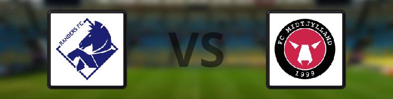 Randers - Midtjylland odds, speltips, resultat i Superligaen