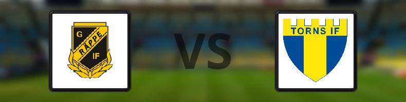 Räppe GOIF - Torns IF odds, speltips, resultat i Division 2