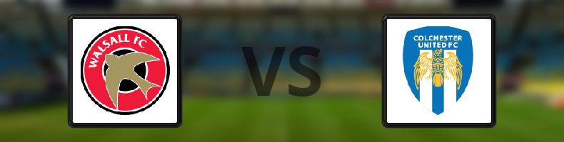 Walsall - Colchester odds, speltips, resultat i League Two