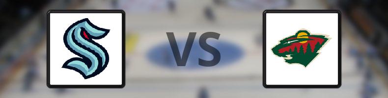 Seattle Kraken - Minnesota Wild odds, speltips, resultat i NHL