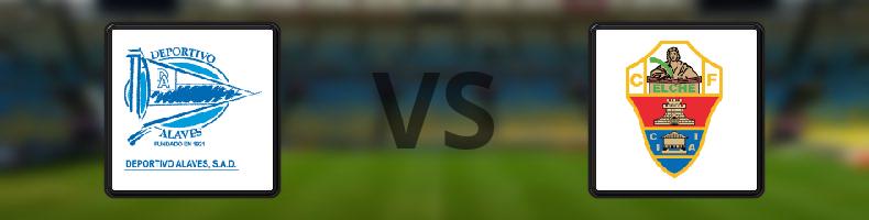 Alaves - Elche odds, speltips, resultat i La Liga