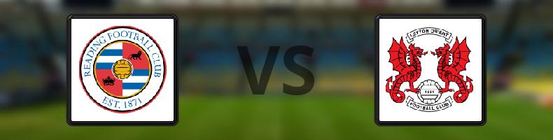 Reading - Leyton Orient odds, speltips, resultat i League One