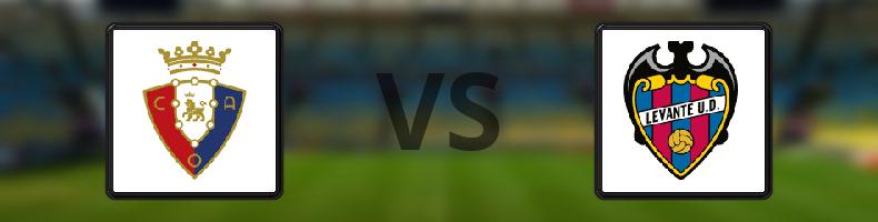 Osasuna - Levante odds, speltips, resultat i La Liga