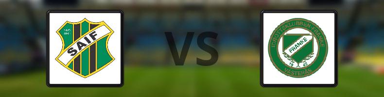 Sunnersta AIF - IK Franke odds, speltips, resultat i Division 2