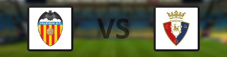 Valencia - Osasuna odds, speltips, resultat i La Liga