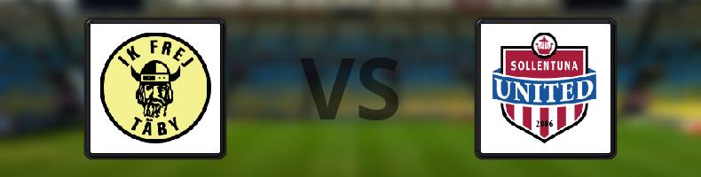 IK Frej - Sollentuna FK odds, speltips, resultat i Division 1