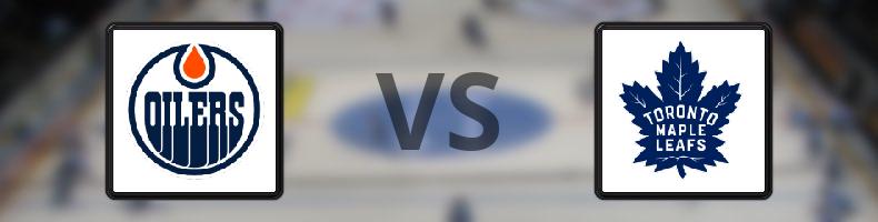 Edmonton Oilers - Toronto Maple Leafs odds, speltips, resultat i NHL