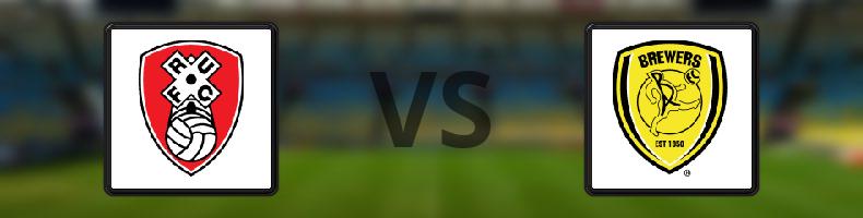 Rotherham - Burton Albion odds, speltips, resultat i League One