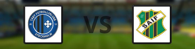 Täby IS - Sunnersta AIF odds, speltips, resultat i Division 2
