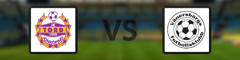 IK Tord - Vänersborgs FK odds, speltips, resultat i Division 2