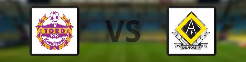 IK Tord - Ahlafors IF odds, speltips, resultat i Division 2