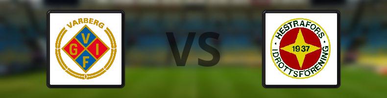 Varbergs GIF - Hestrafors IF odds, speltips, resultat i Division 2