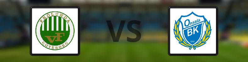 Västra Frölunda IF - Onsala BK odds, speltips, resultat i Division 2