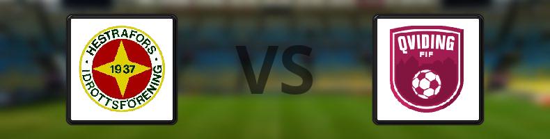 Hestrafors IF - Qviding FIF odds, speltips, resultat i Division 2