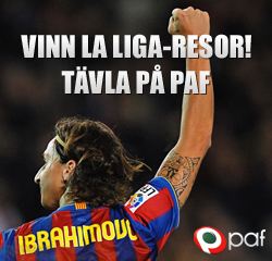 Vinn La Liga resor på Paf