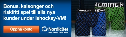 Kampanj hos Nordicbet under Ishockey-VM