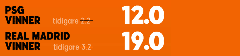 PSG - Real Madrid oddsboost