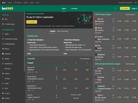 Vi jämför odds från bet365 sportbook