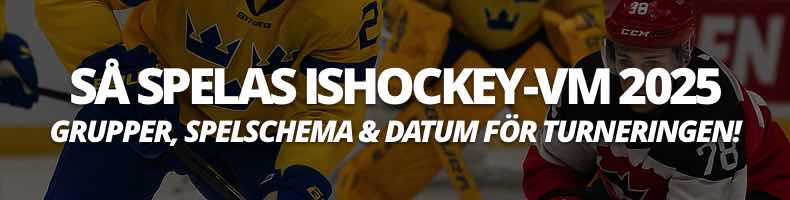 Ishockey-VM 2025: Grupper, spelschema & datum