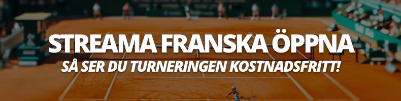 Se Franska Öppna live stream 2025