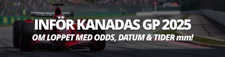 Vem vinner Kanadas GP 2025? Odds & datum