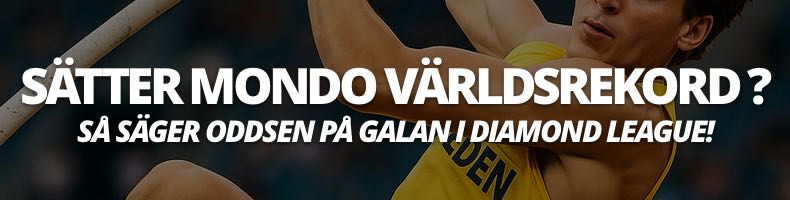 Slår Mondo världsrekord på Diamond League? vi spanar in oddsen
