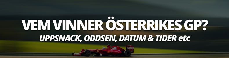 Vem vinner Österrikes GP 2025? odds, datum, svensk tid